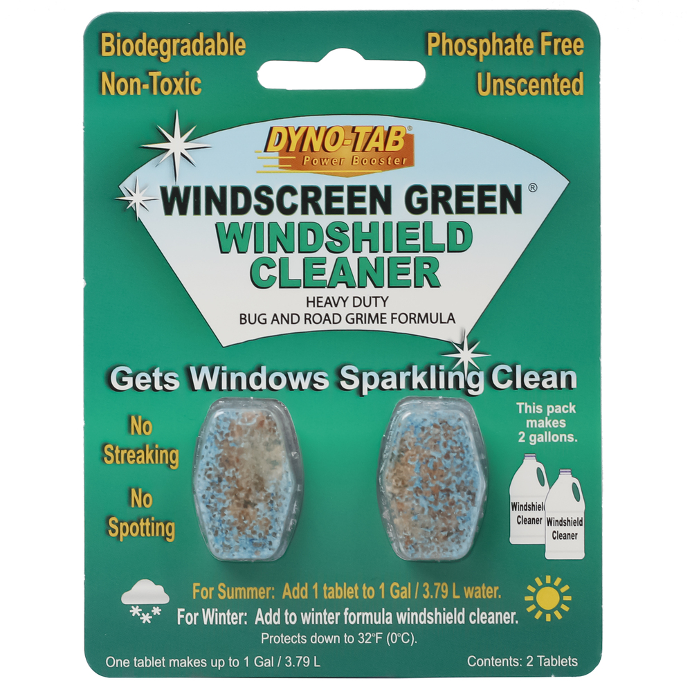 Dyno-tab® Windshield Cleaner 82641 | Contains 2 tablets, Each tablet makes 1 gallon (3.79 liters)
