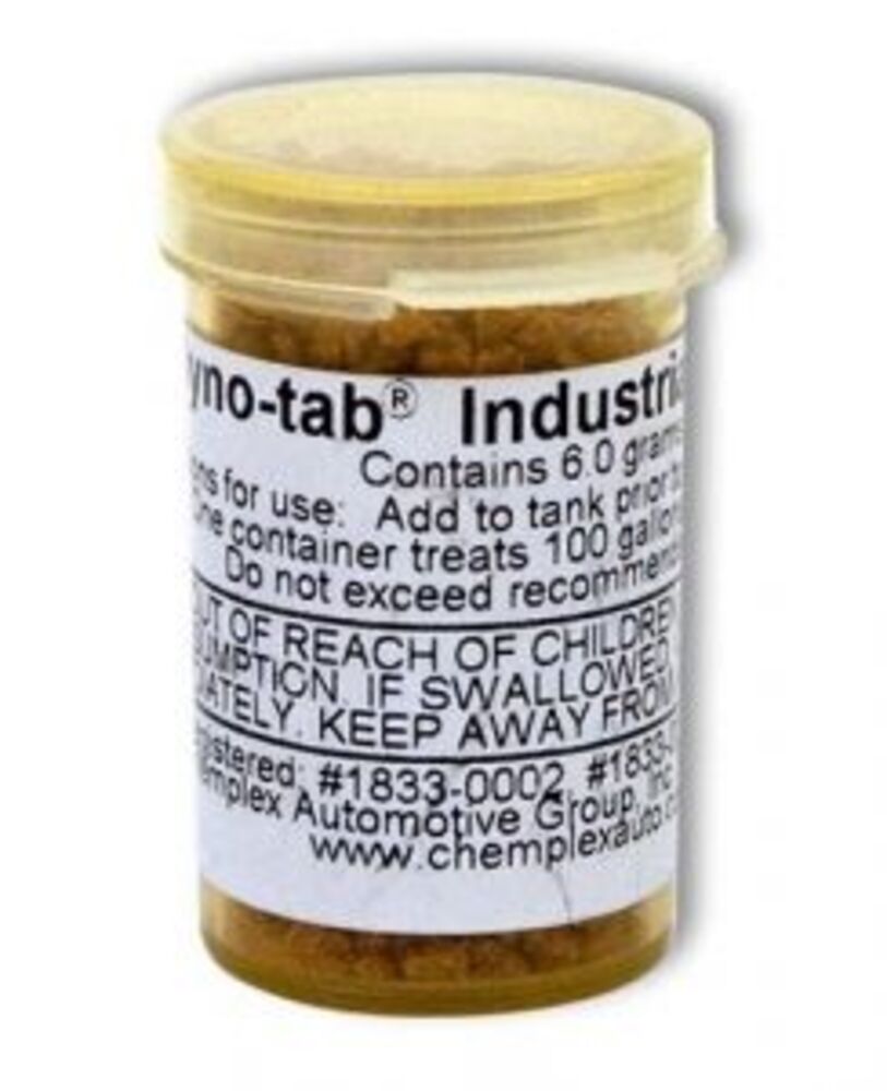Dyno-tab® Fuel Treatment 6-gram Vial 45906 - Fleet & Industrial For gasoline & diesel
 Treats 379 Liters